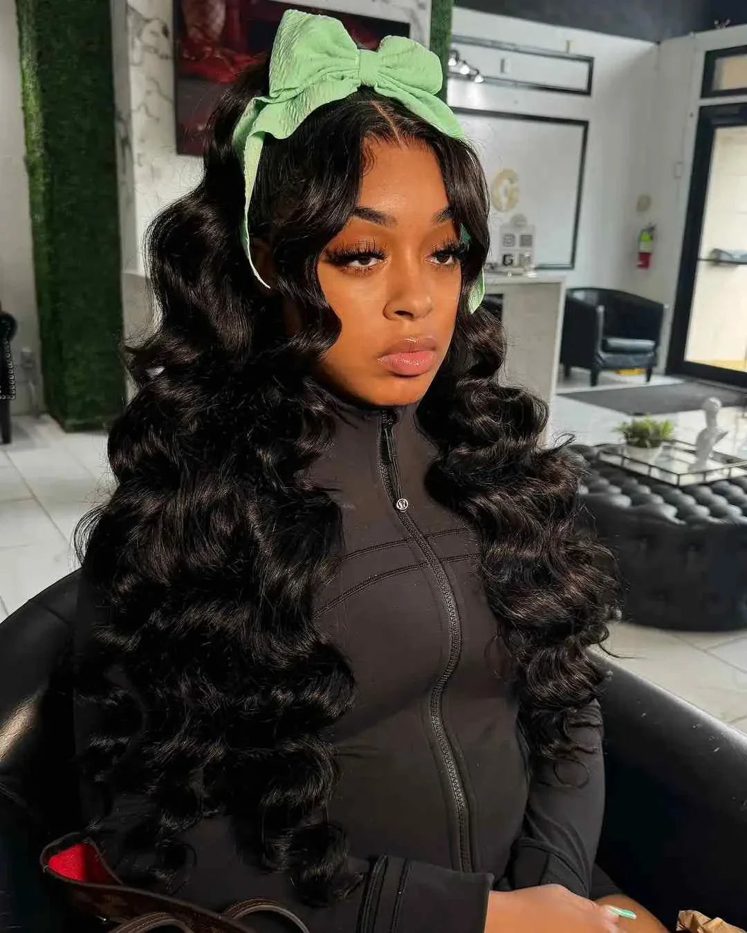 28 30 Inch loose wave HD lace frontal wig, Brazilian deep wave curly, human hair.