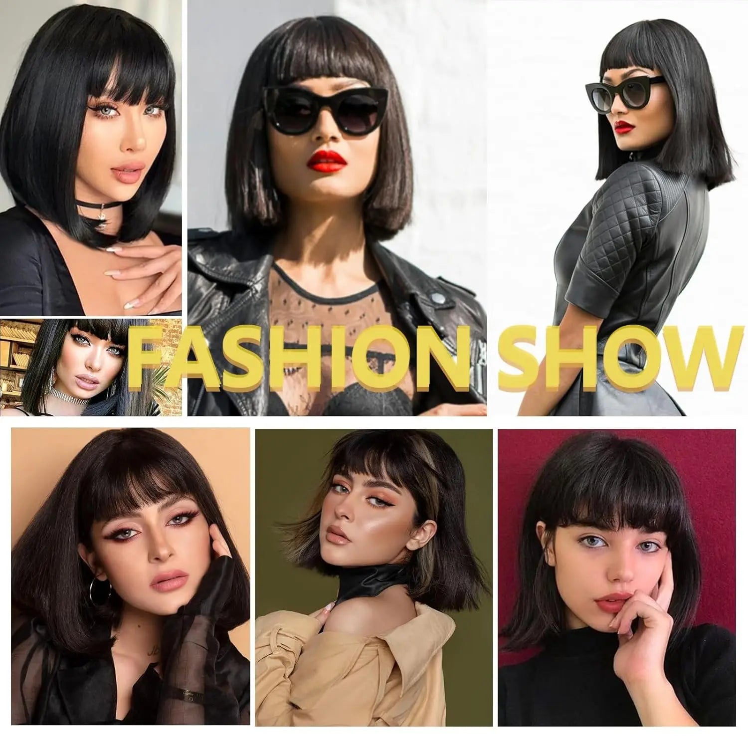 Straight Bob Wigs Human Hair 8 Inch Wear and Go 3X1 Human Hair Wig With Bangs Glueless Short BoB Wig