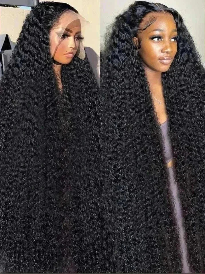 Authentic 250% Brazilian Loose Deep Wave HD Lace Front Wig, 30-32 Inch, natural looking, real human hair wig.