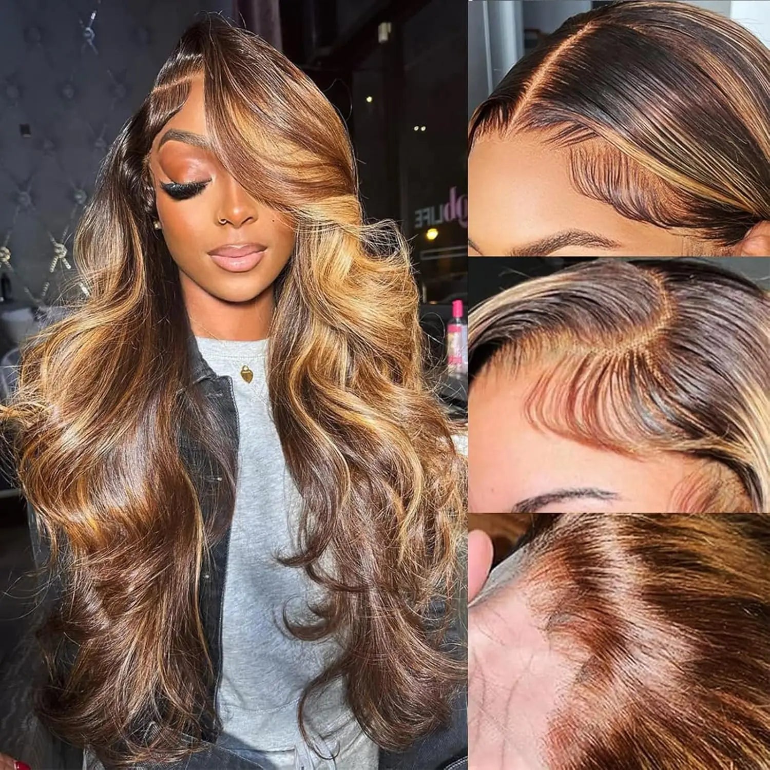 Highlight Curly Ombre Wig