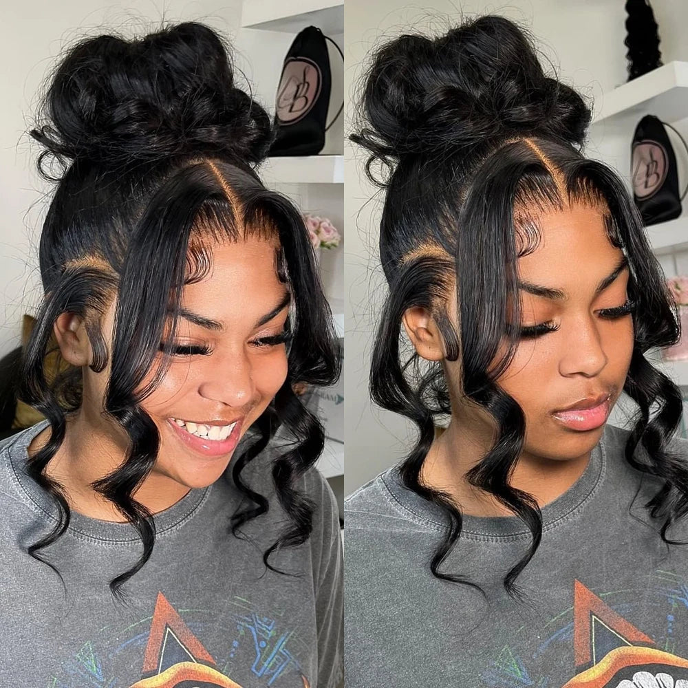 360 Full Lace Wig Human Hair Pre Plucked Deep Wave Frontal Wig Natural Hairline Hd Lace Wigs 30 40 Inch Curly Wigs