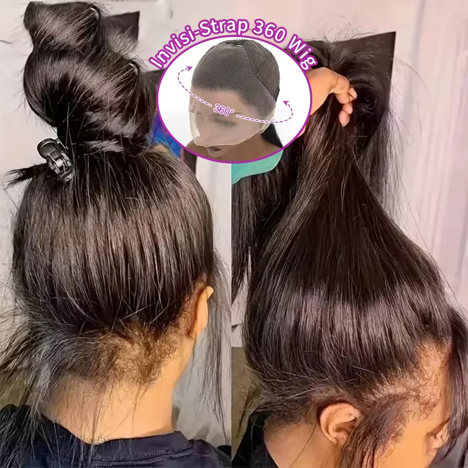 360 Full Lace Wig Human Hair Pre Plucked Deep Wave Frontal Wig Natural Hairline Hd Lace Wigs 30 40 Inch Curly Wigs