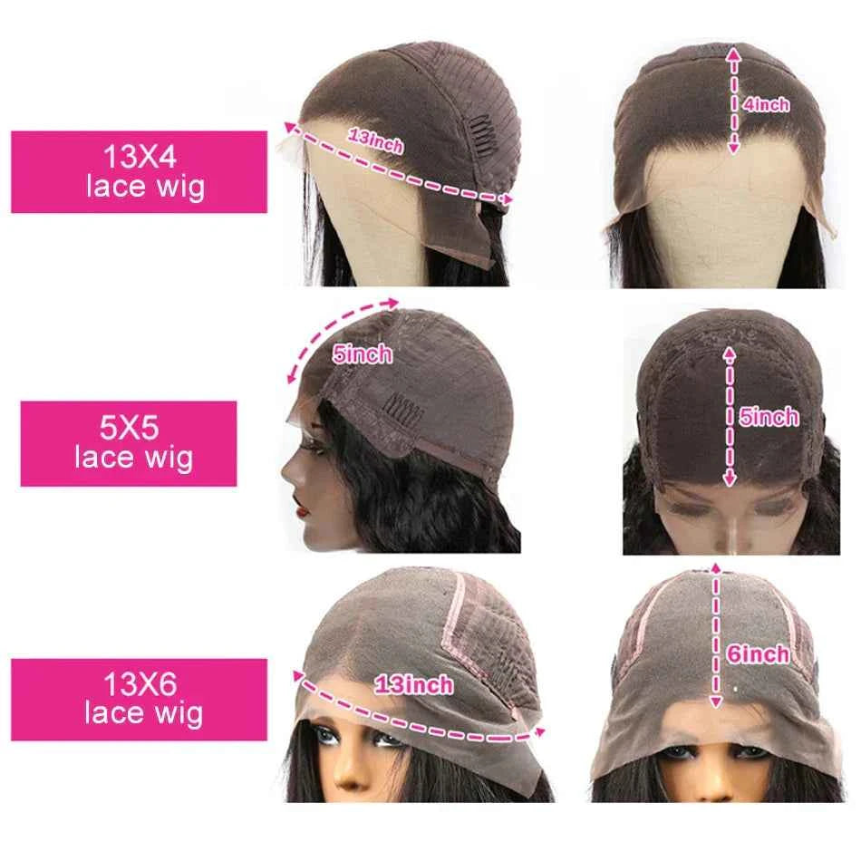 Bone short bob wig human hair lace frontal HD straight bob wig glueless measurements and designs.