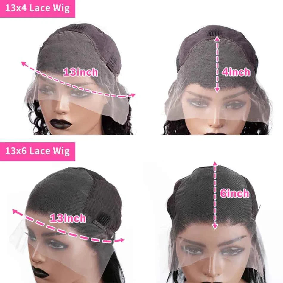 28 30 Inch Loose Wave HD Lace Frontal Wig, Brazilian Human Hair, 13x4 and 13x6 Options.