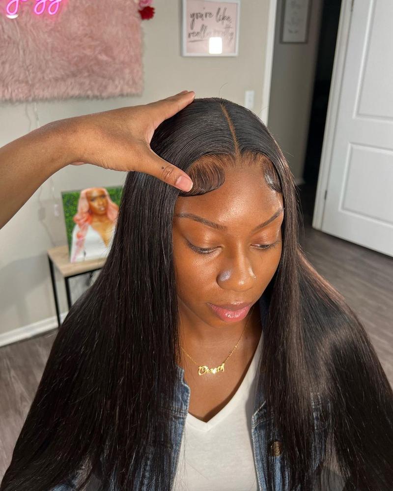 13x6 Bone Straight Transparent Lace Front Human Hair Wigs For Black Women 13x4 Lace Frontal Wig Natural Wigs