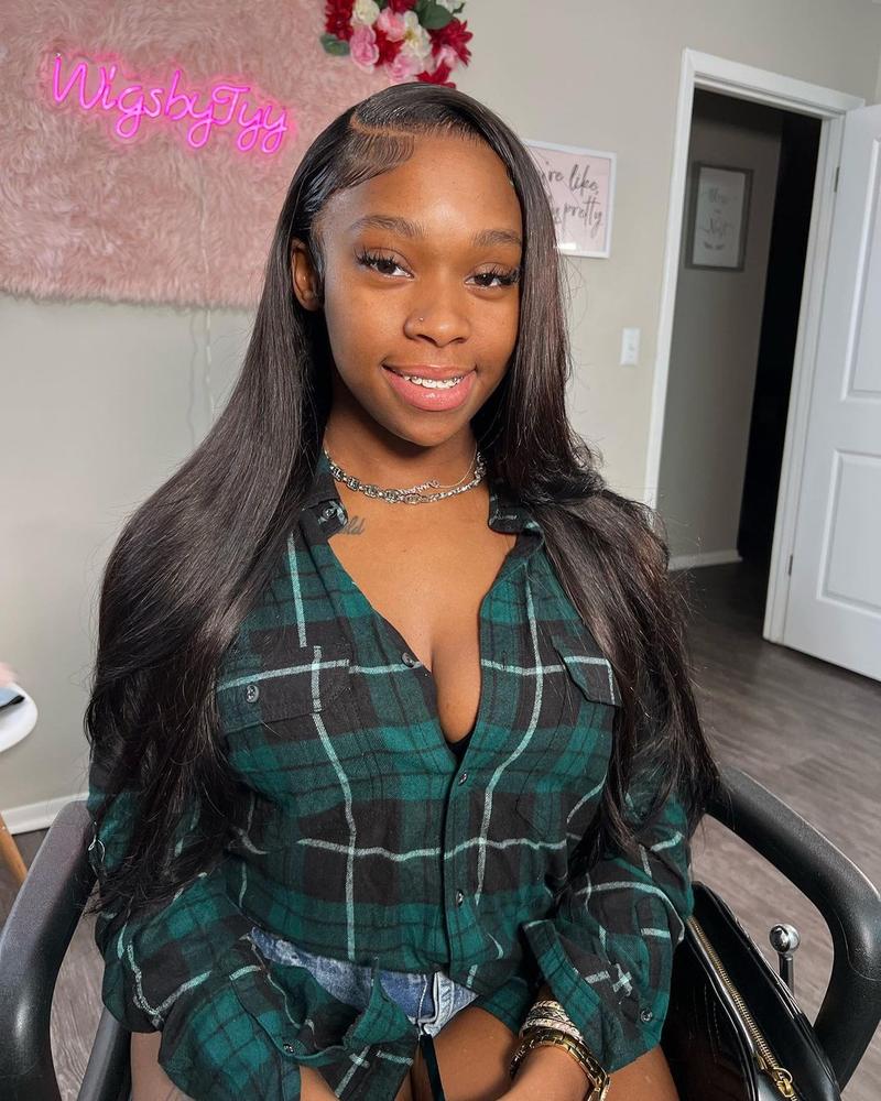 13x6 Bone Straight Transparent Lace Front Human Hair Wigs For Black Women 13x4 Lace Frontal Wig Natural Wigs