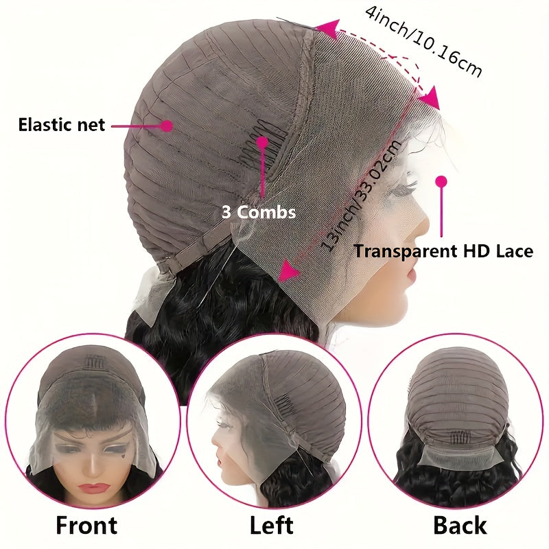 Chocolate Brown Lace Front Wig 13x6 Body Wave HD Lace Front Wigs Pre Plucked with Baby Hair Glueless Human Hair Wigs