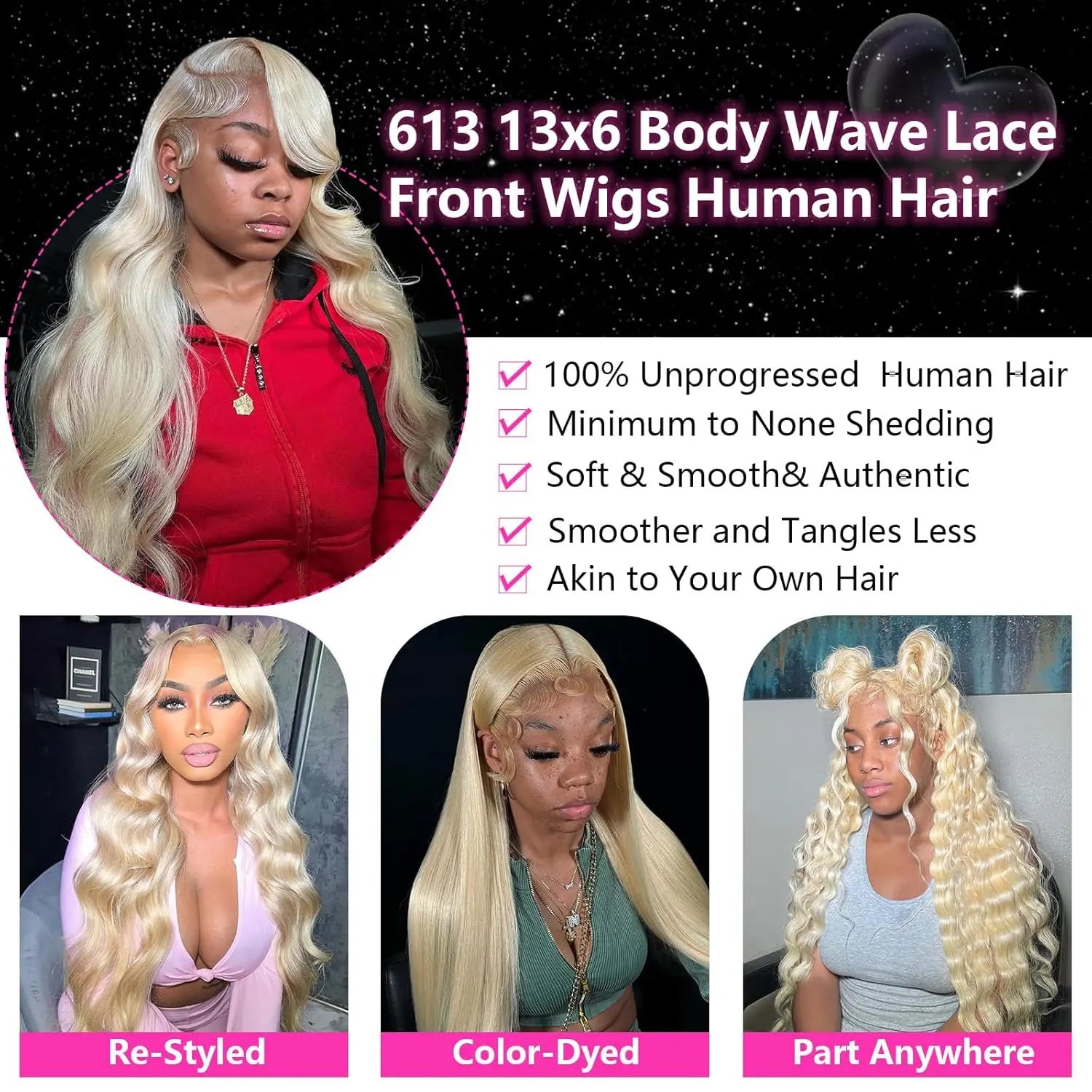 613 Lace Front Wigs
