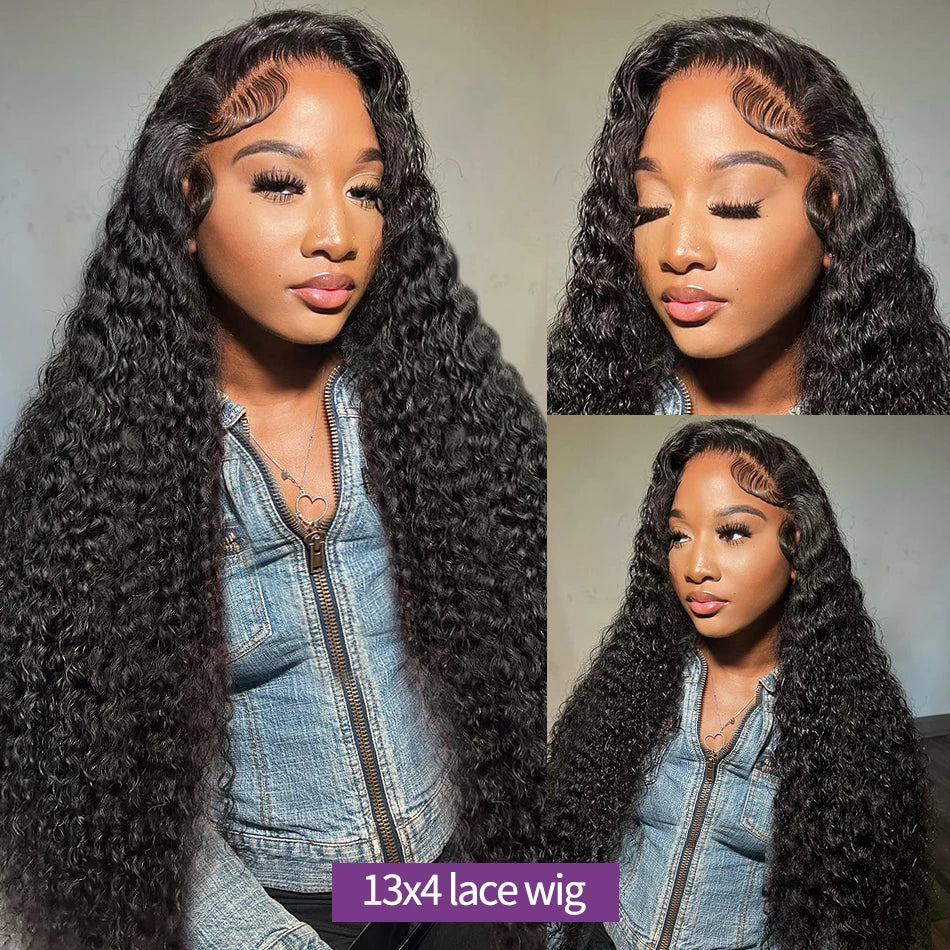 Authentic 250% Brazilian Loose Deep Wave HD Lace Front Wig - 30-32 Inch