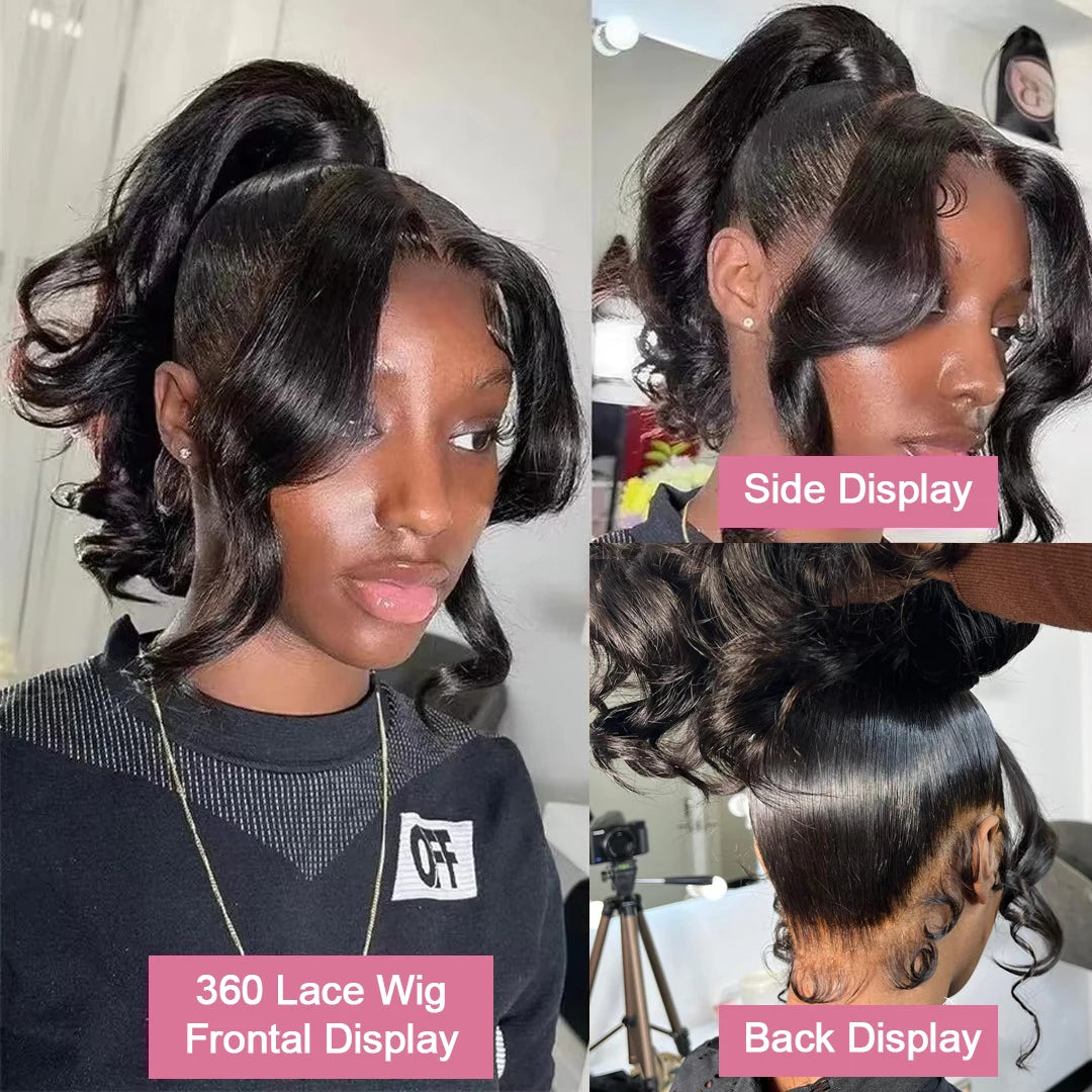 360 Full Lace Wig Human Hair Pre Plucked Deep Wave Frontal Wig Natural Hairline Hd Lace Wigs 30 40 Inch Curly  Wigs