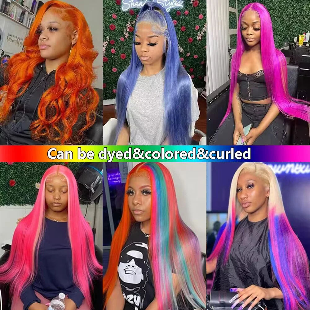 30 Inch 613 Blonde 13x6 Lace Front Wig Human Hair Body Wave Blonde Straight HD Lace Front Pre Plucked Wig