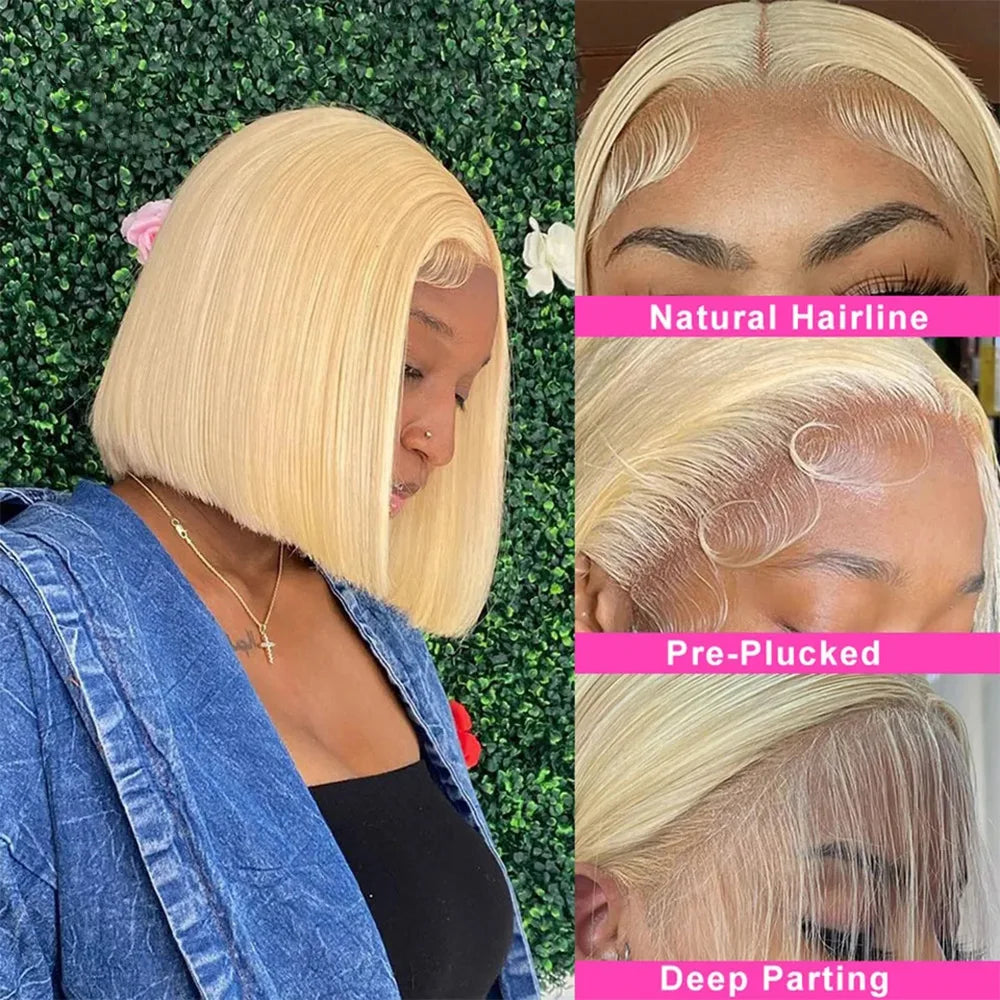 Stunning Honey Blonde Lace Frontal Wig - Authentic Human Hair